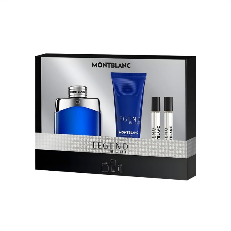 SET MONT BLANC LEGEND BLUE - EDT 3.3 Oz. - Gift Sets